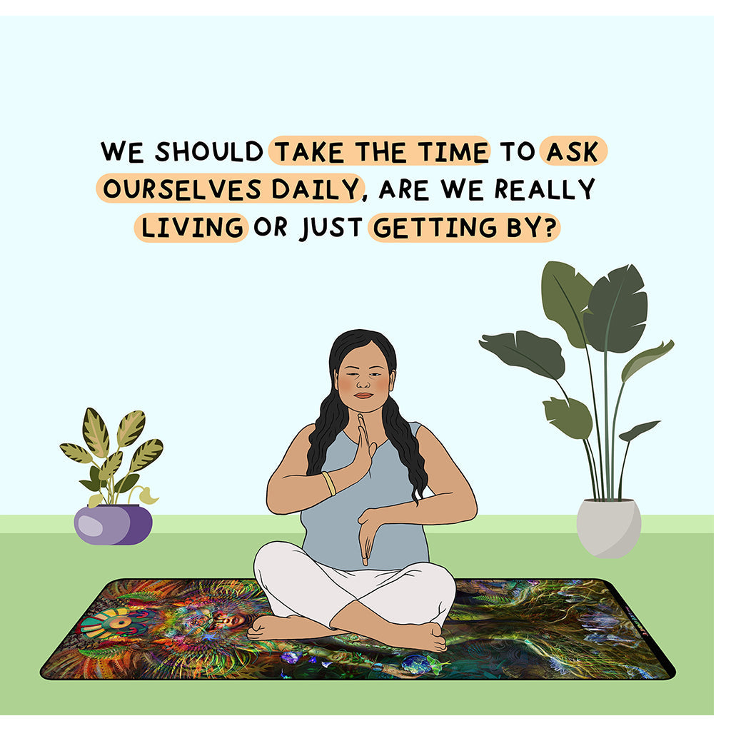Are We Really Living Or Just Getting By Doodle Card