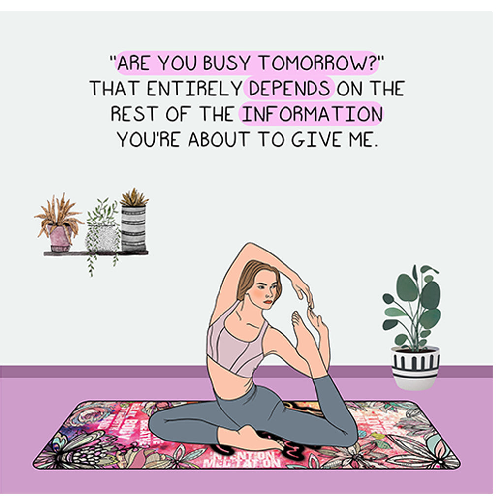 Are you busy tomorrow Doodle Card