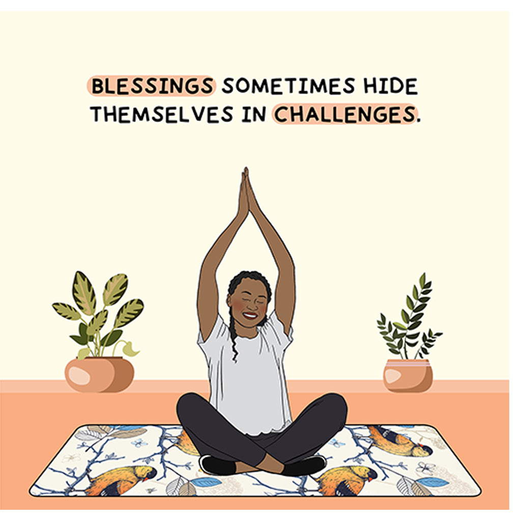Blessings Sometimes Hide Themselves Doodle Card