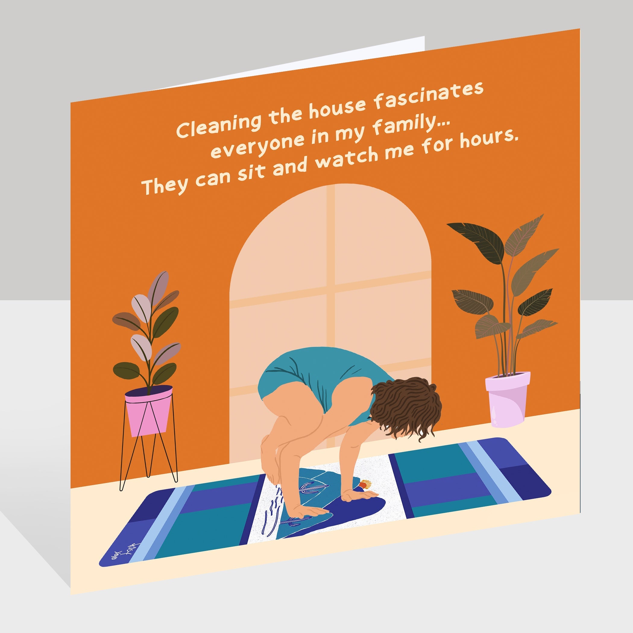 Cleaning The House Doodle Card