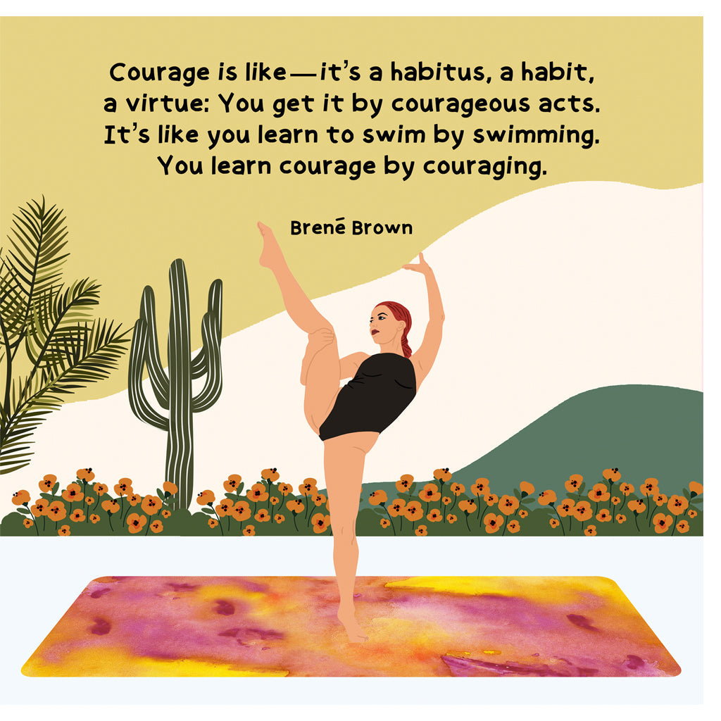 Courage Is Like Doodle Card