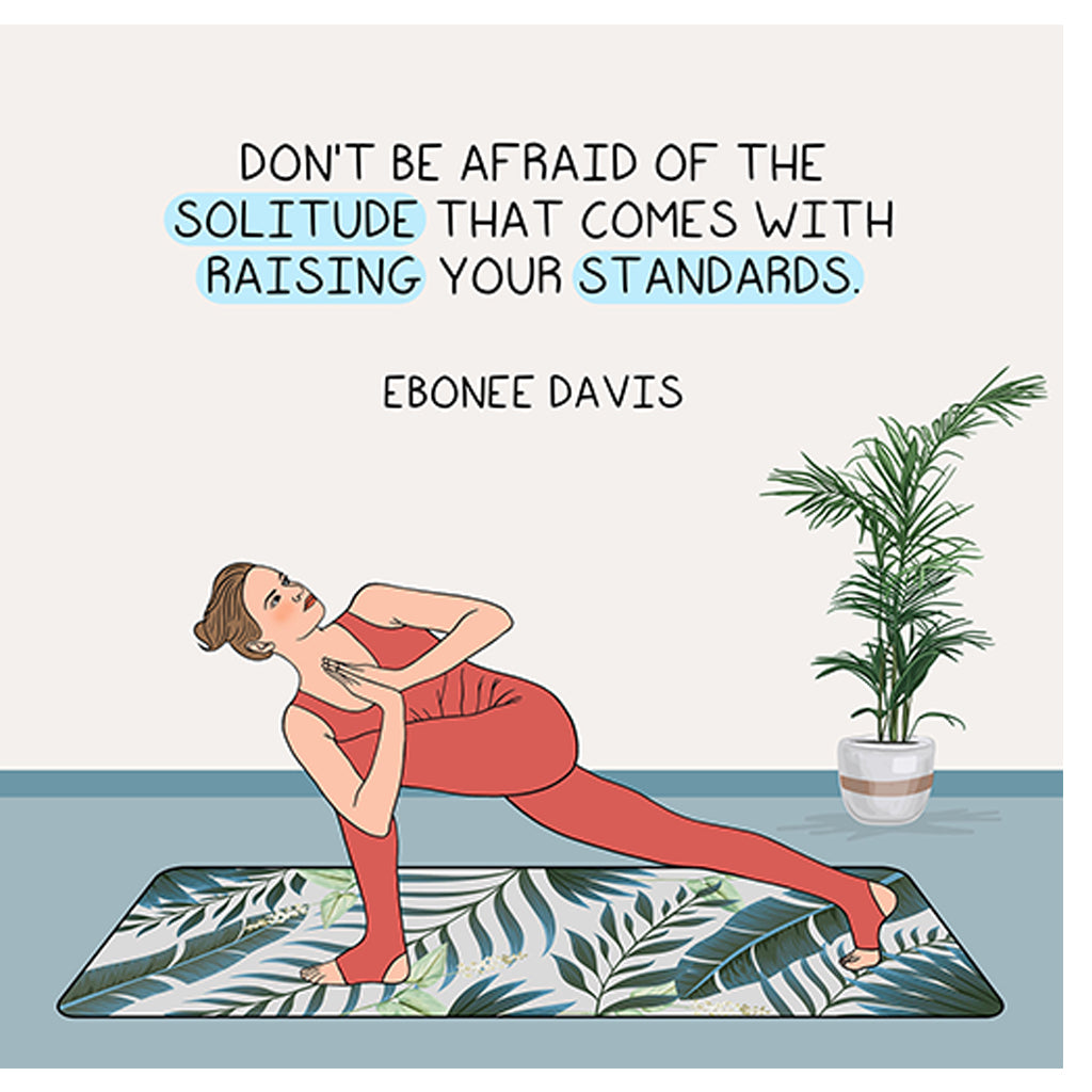 Don't be afraid of the solitude Doodle Card