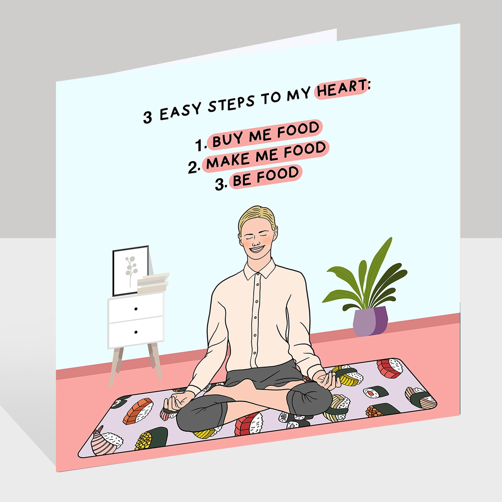3 Easy Steps To My Heart Doodle Card