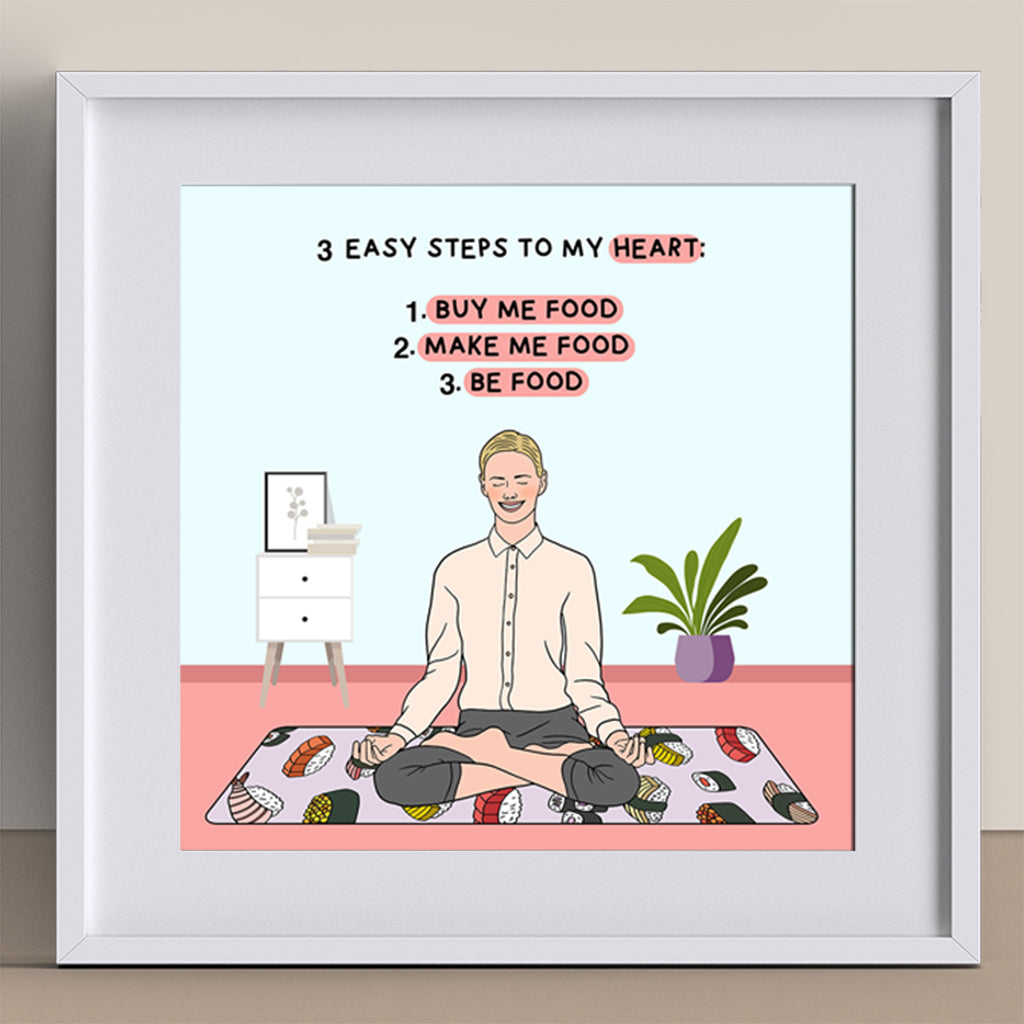 3 Easy Steps To My Heart Doodle Card