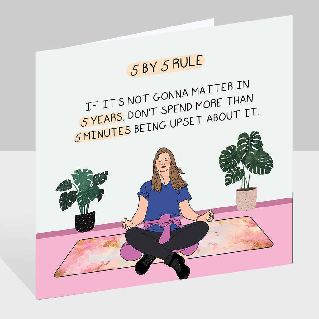 5 By 5 Rule Doodle Card