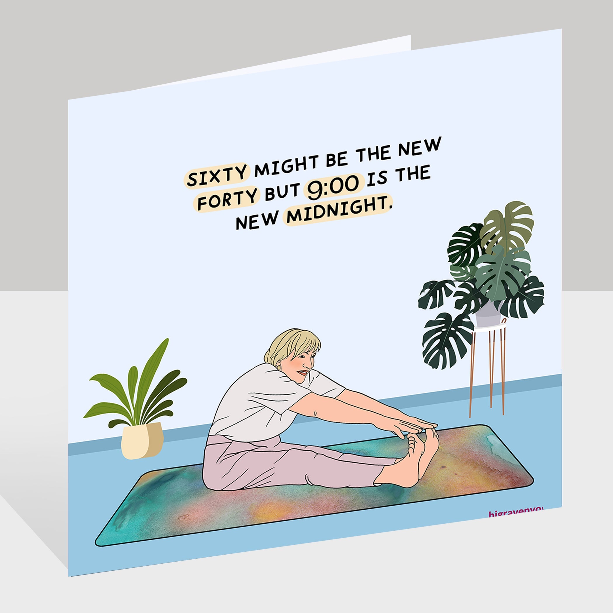 9 Is The New Midnight Doodle Card