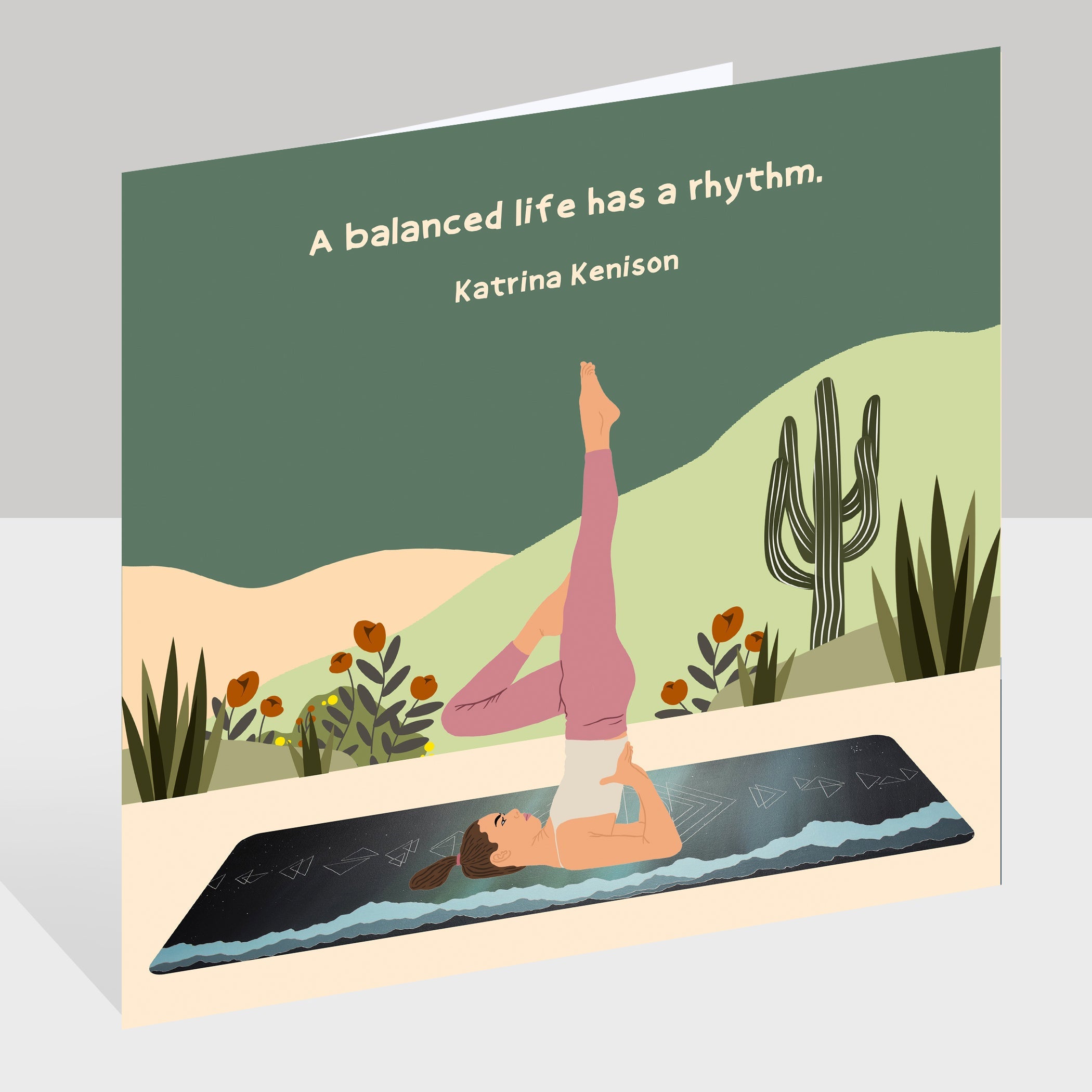 A Balanced Life Doodle Card