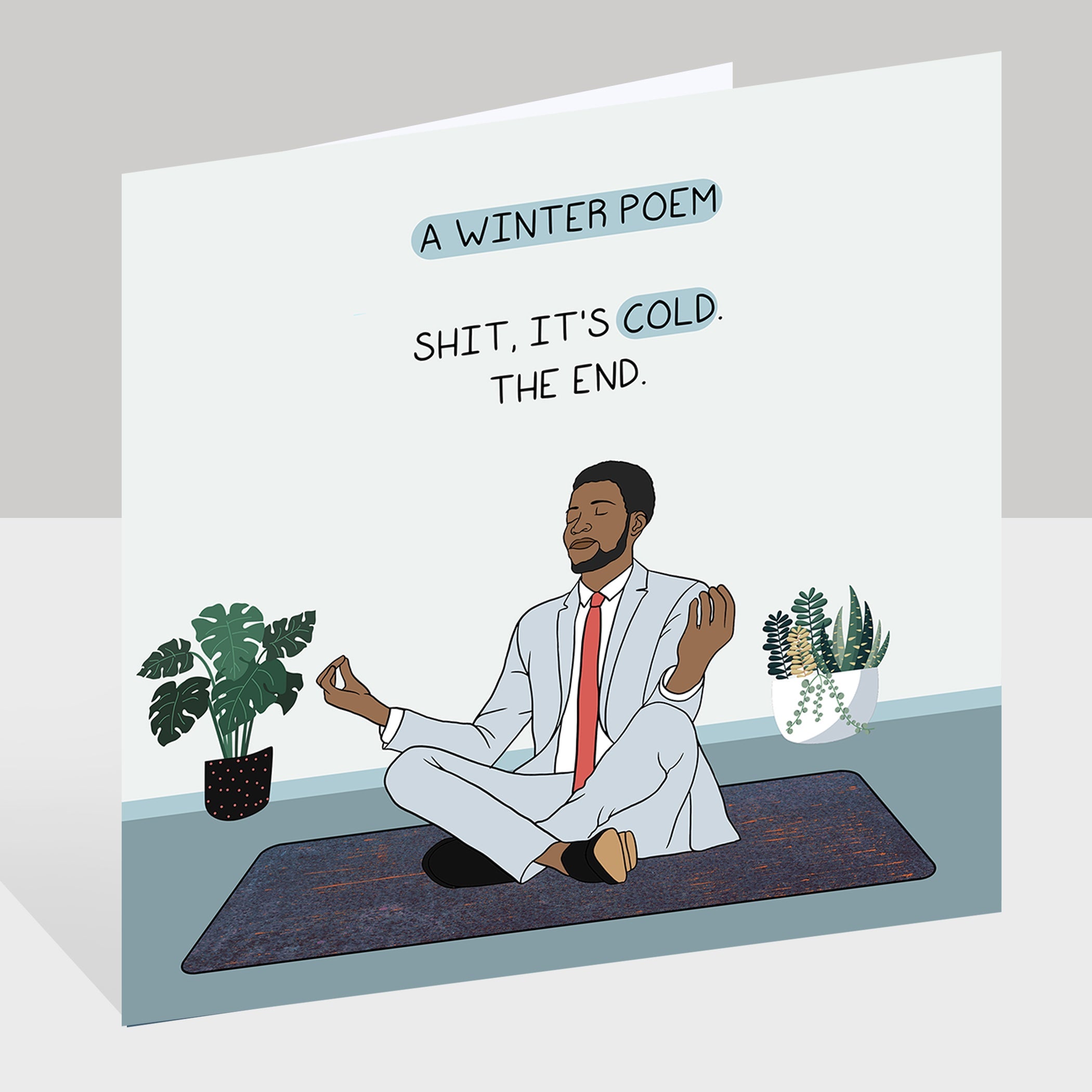 A Winter Poem Doodle Card