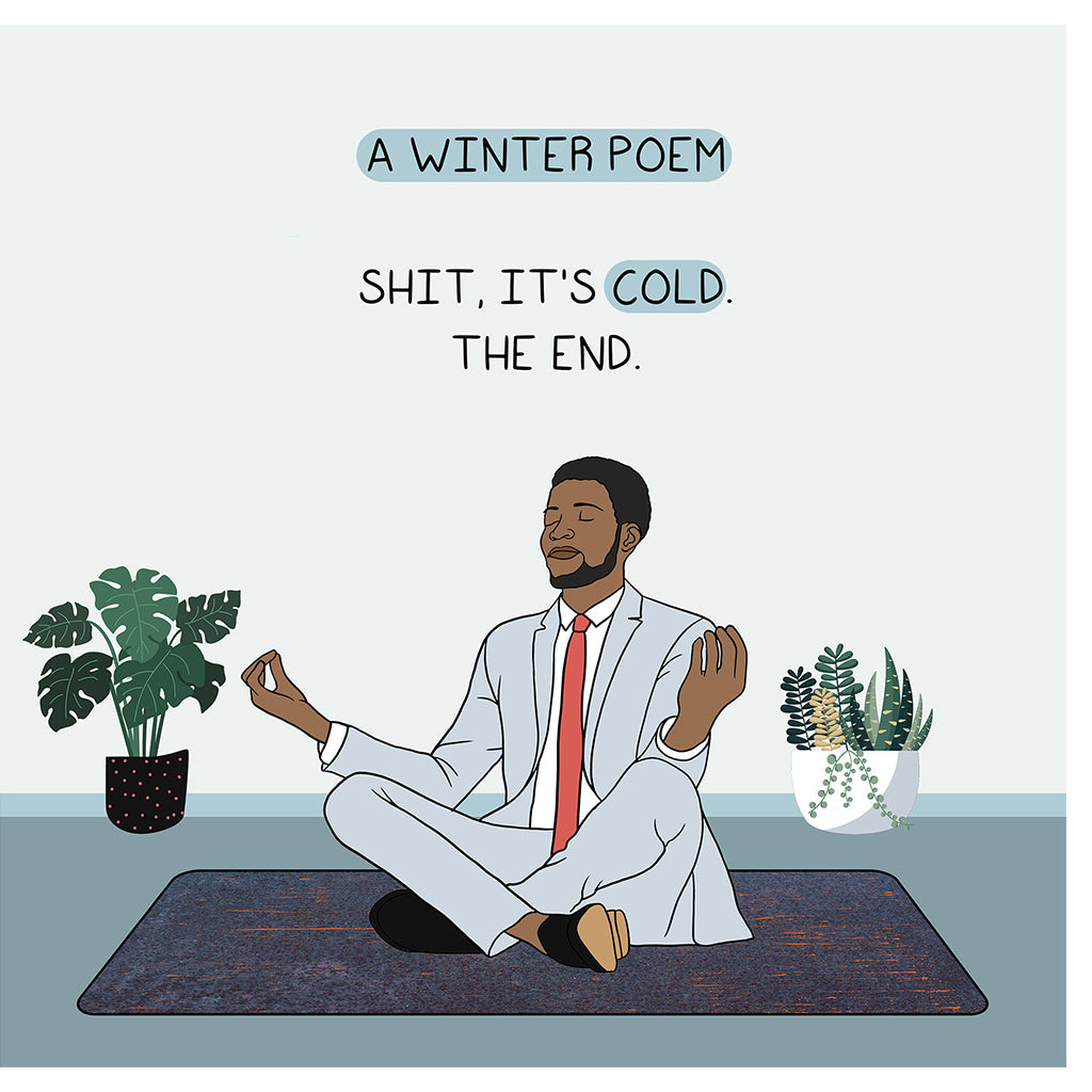A Winter Poem Doodle Card