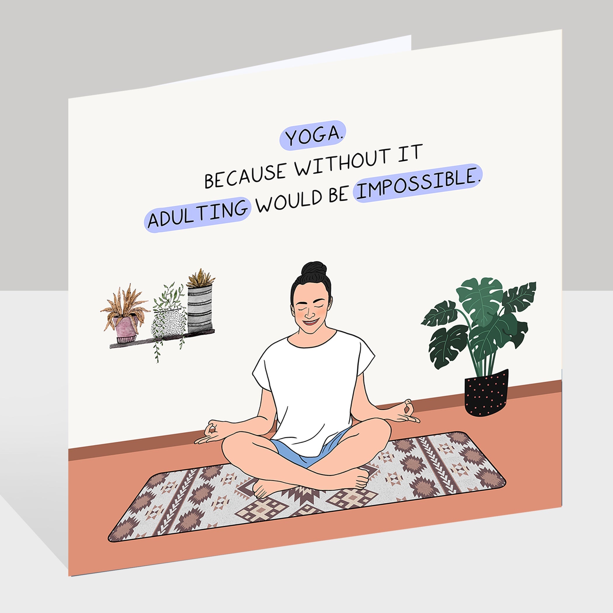 Adulting would be impossible Doodle Card
