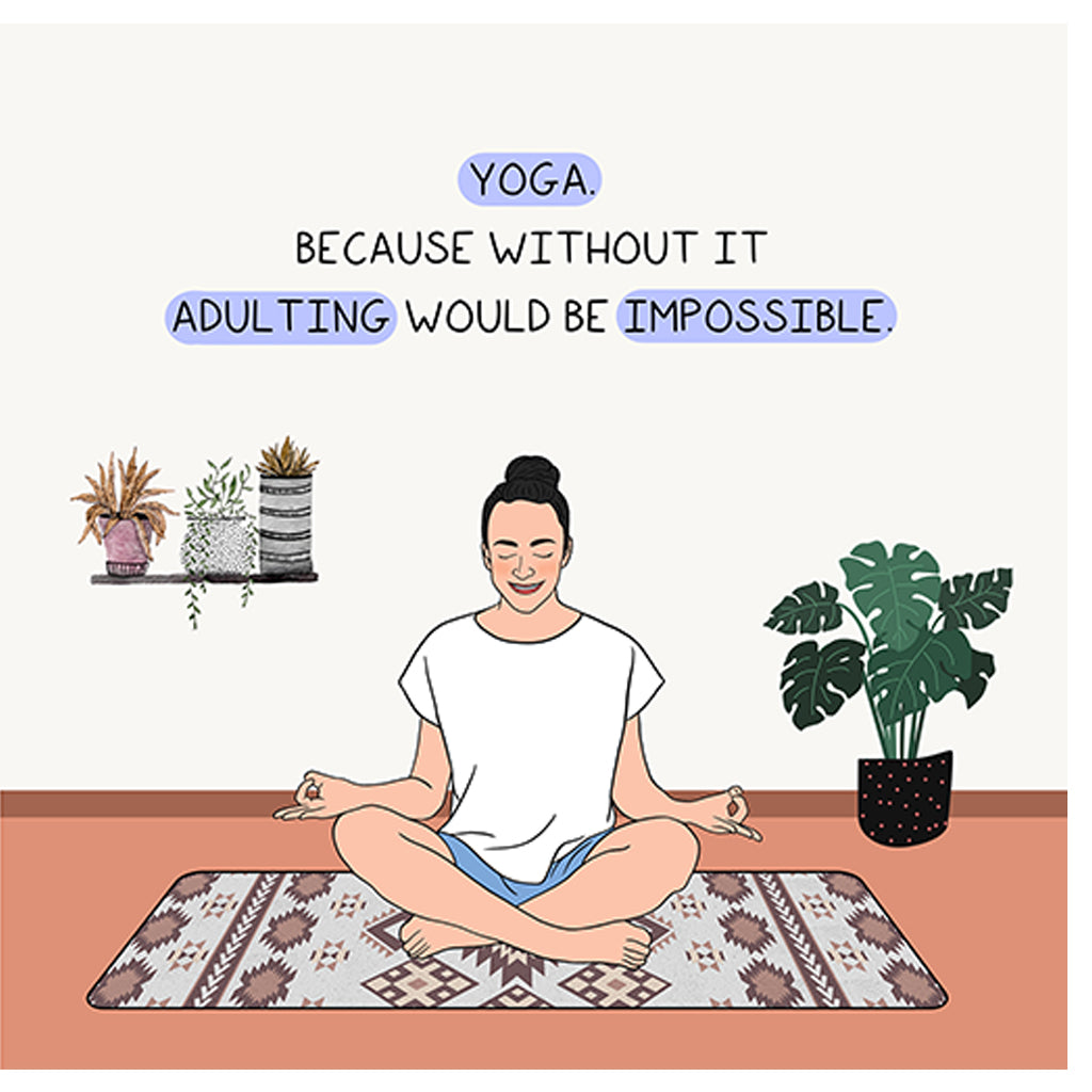 Adulting would be impossible Doodle Card