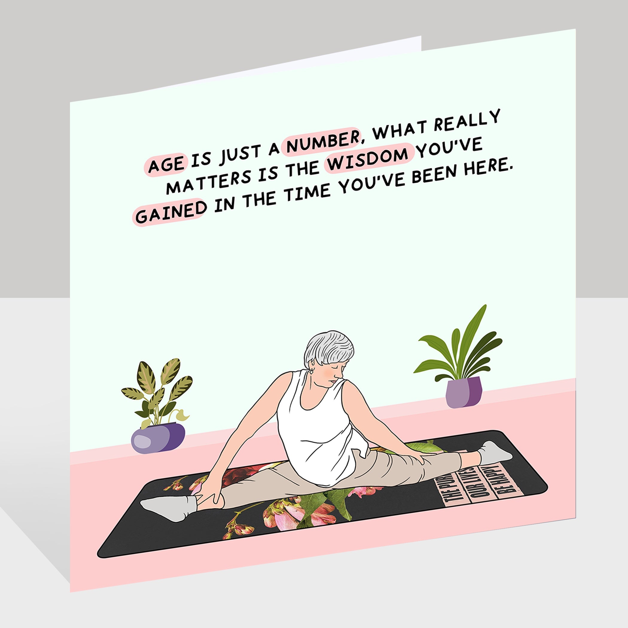 Age Is Just A Number Doodle Card