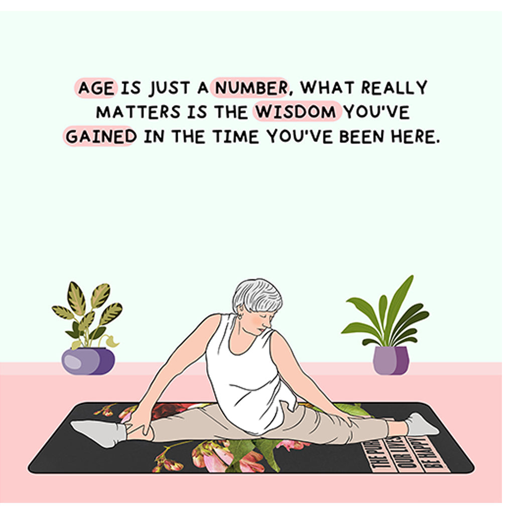 Age Is Just A Number Doodle Card