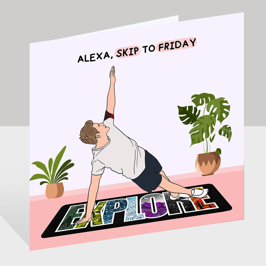 Alexa Skip To Friday Doodle Card