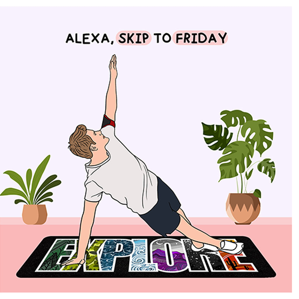 Alexa Skip To Friday Doodle Card