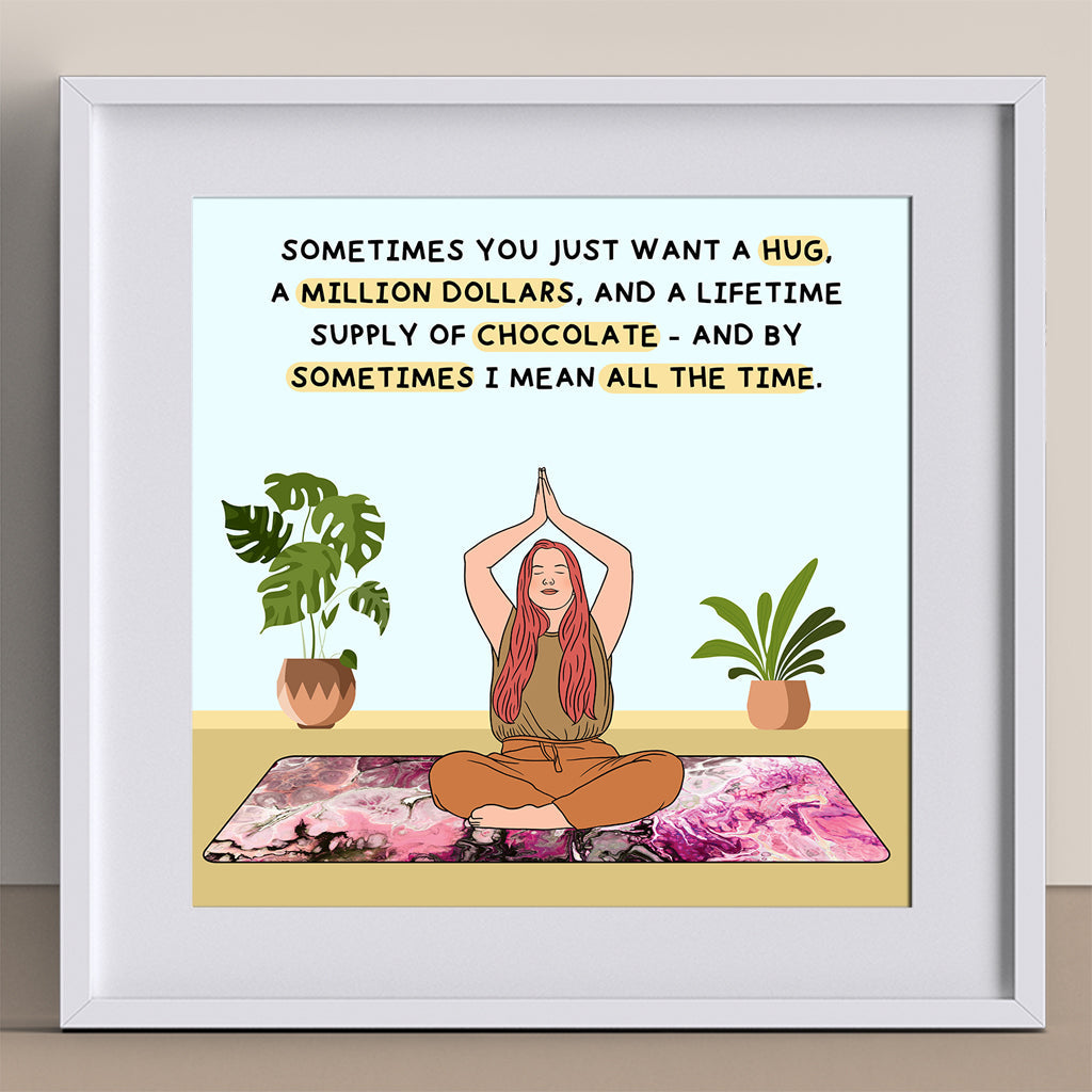 A Lifetime Supply Of Chocolate Doodle Card