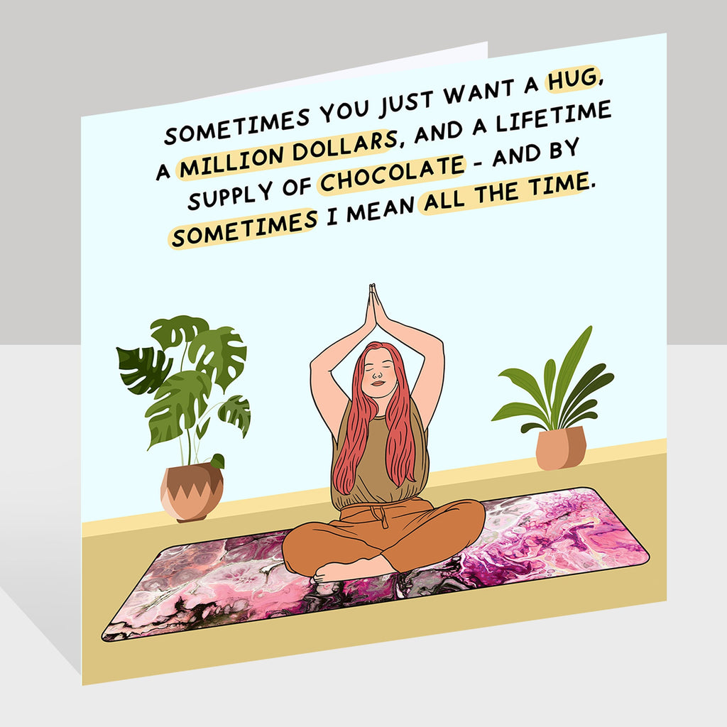 A Lifetime Supply Of Chocolate Doodle Card