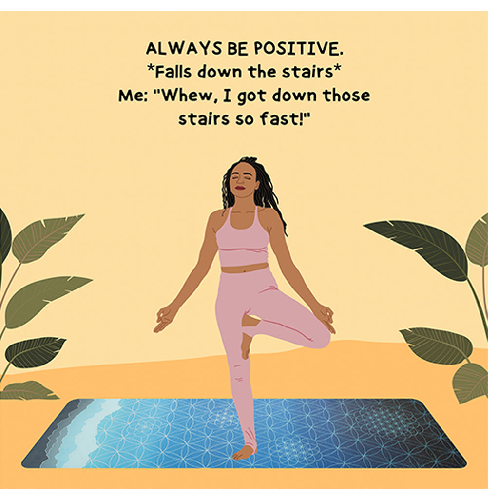 Always be positive Doodle Card