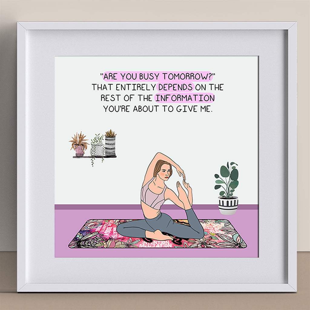 Are you busy tomorrow Doodle Card