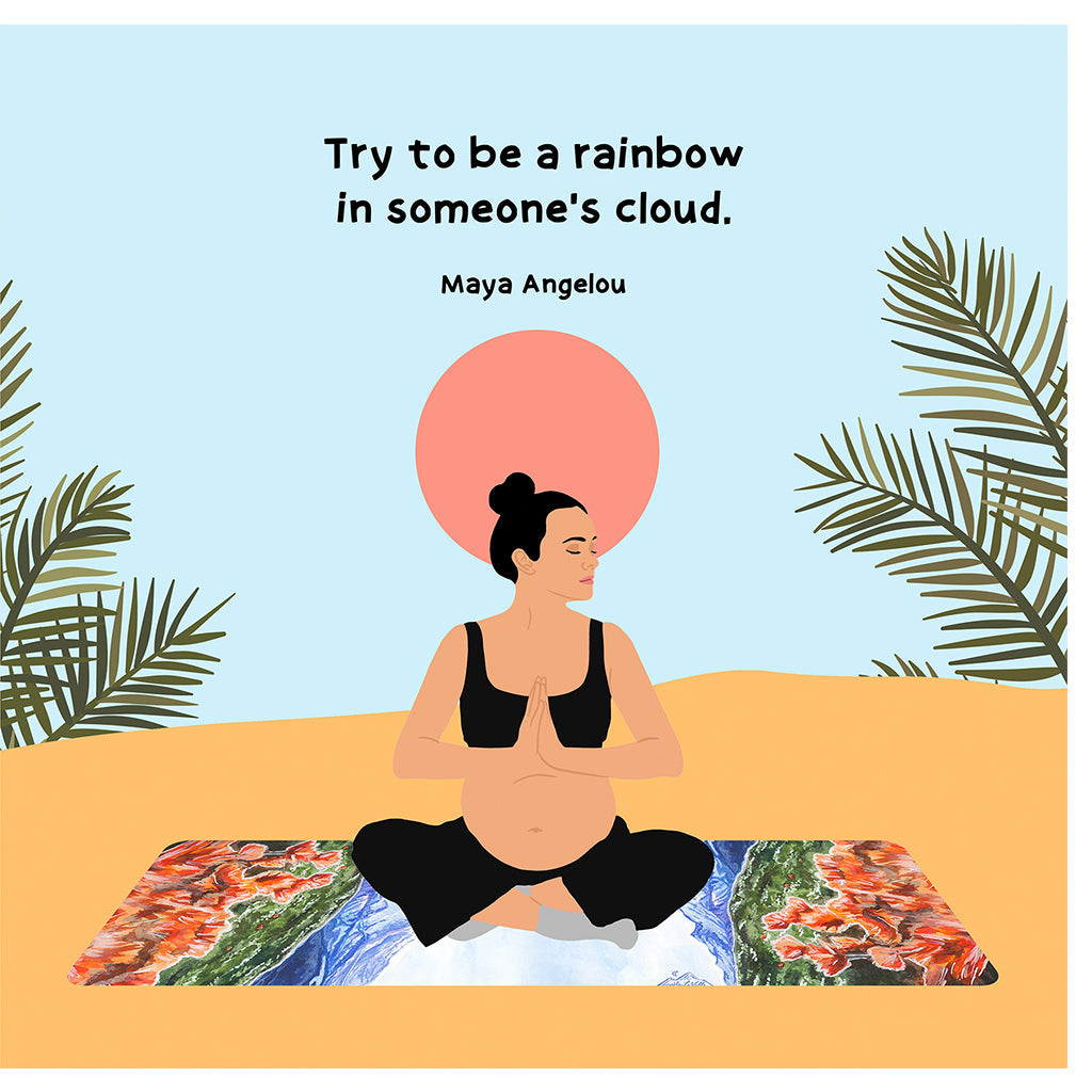 Be A Rainbow Doodle Card