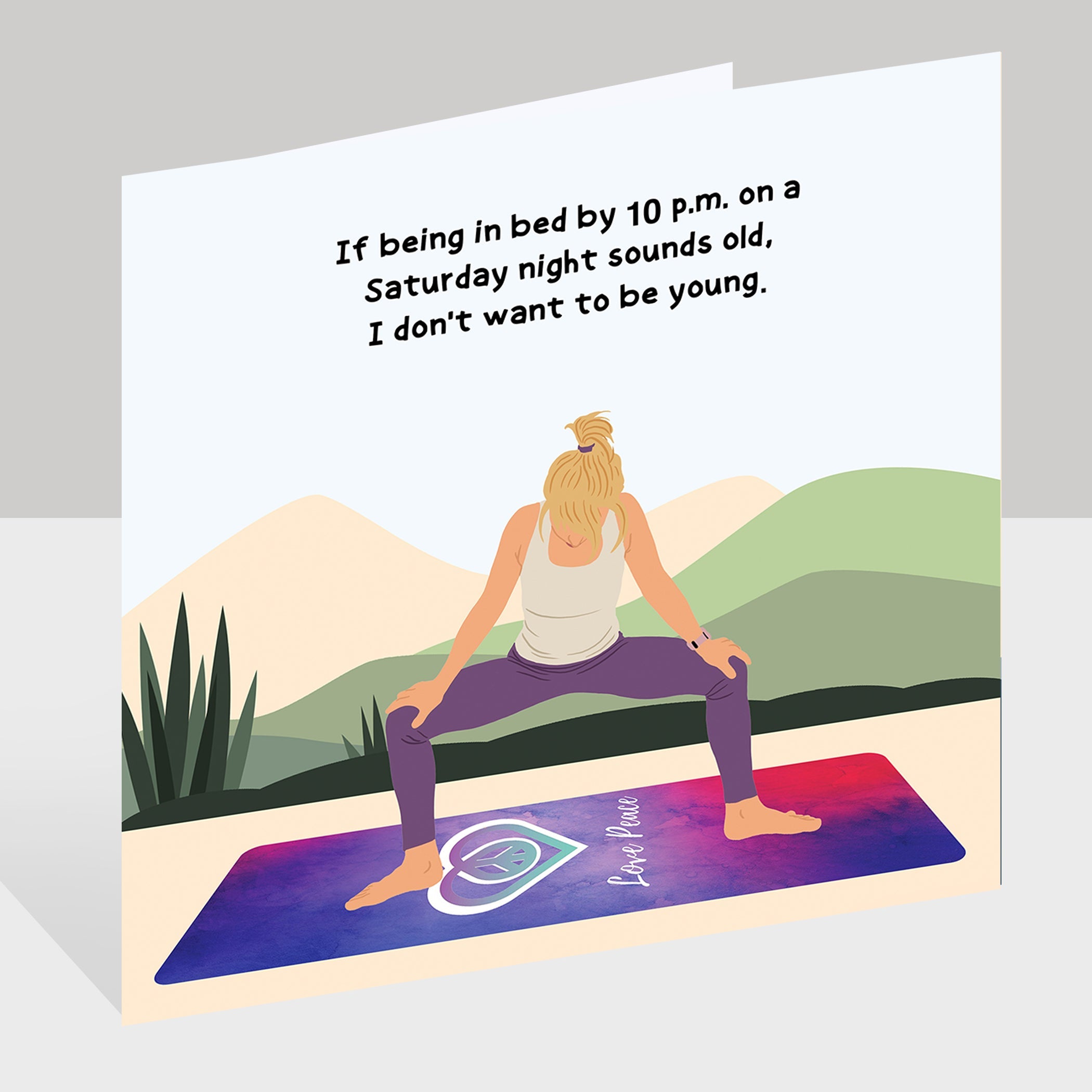 Being In Bed Doodle Card