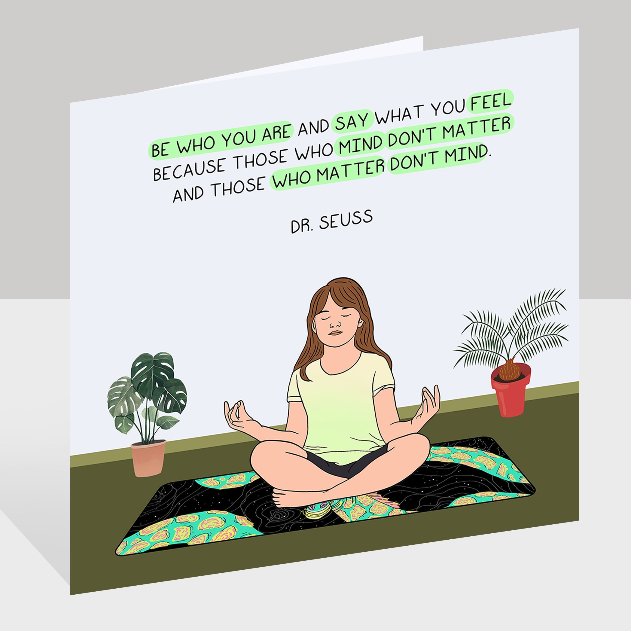 Be who you are Doodle Card