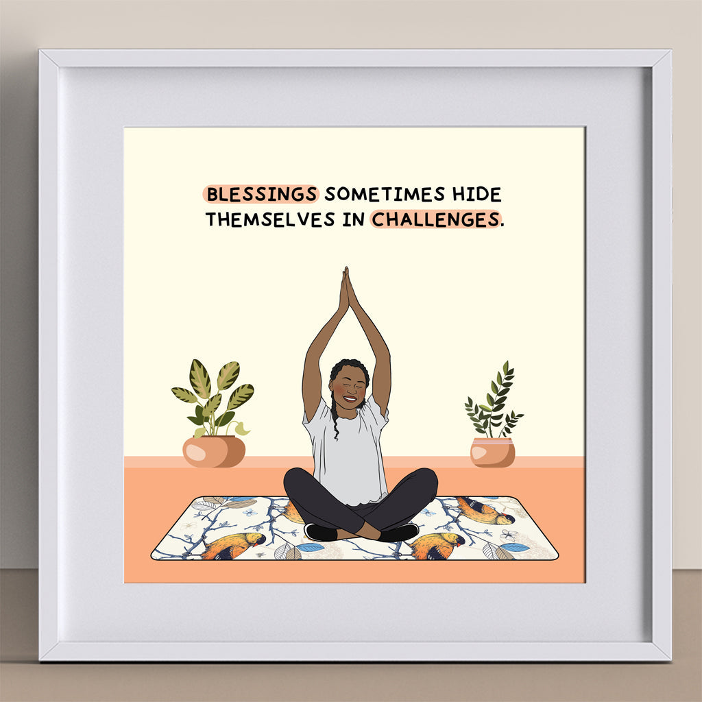 Blessings Sometimes Hide Themselves Doodle Card