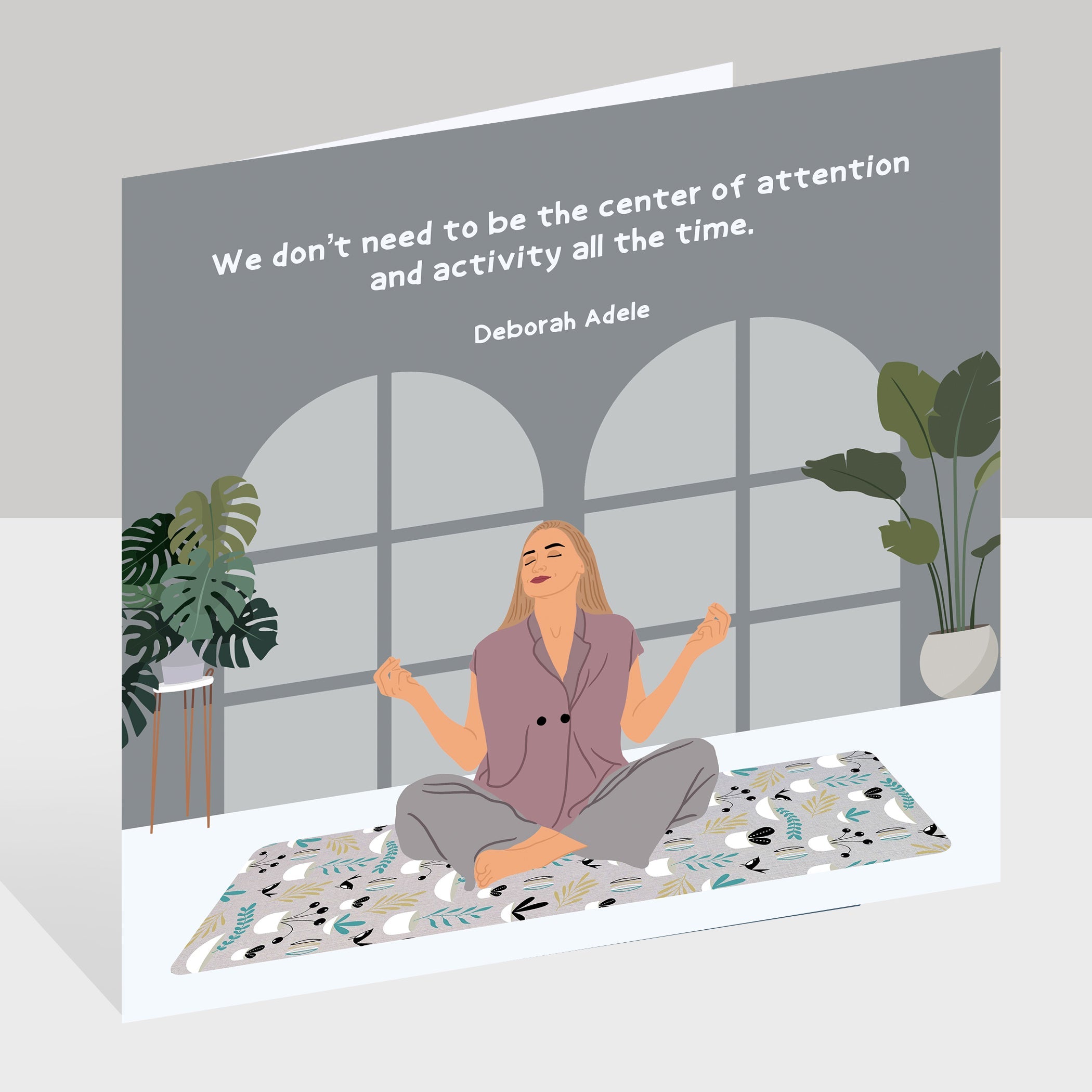 Center Of Attention Doodle Card