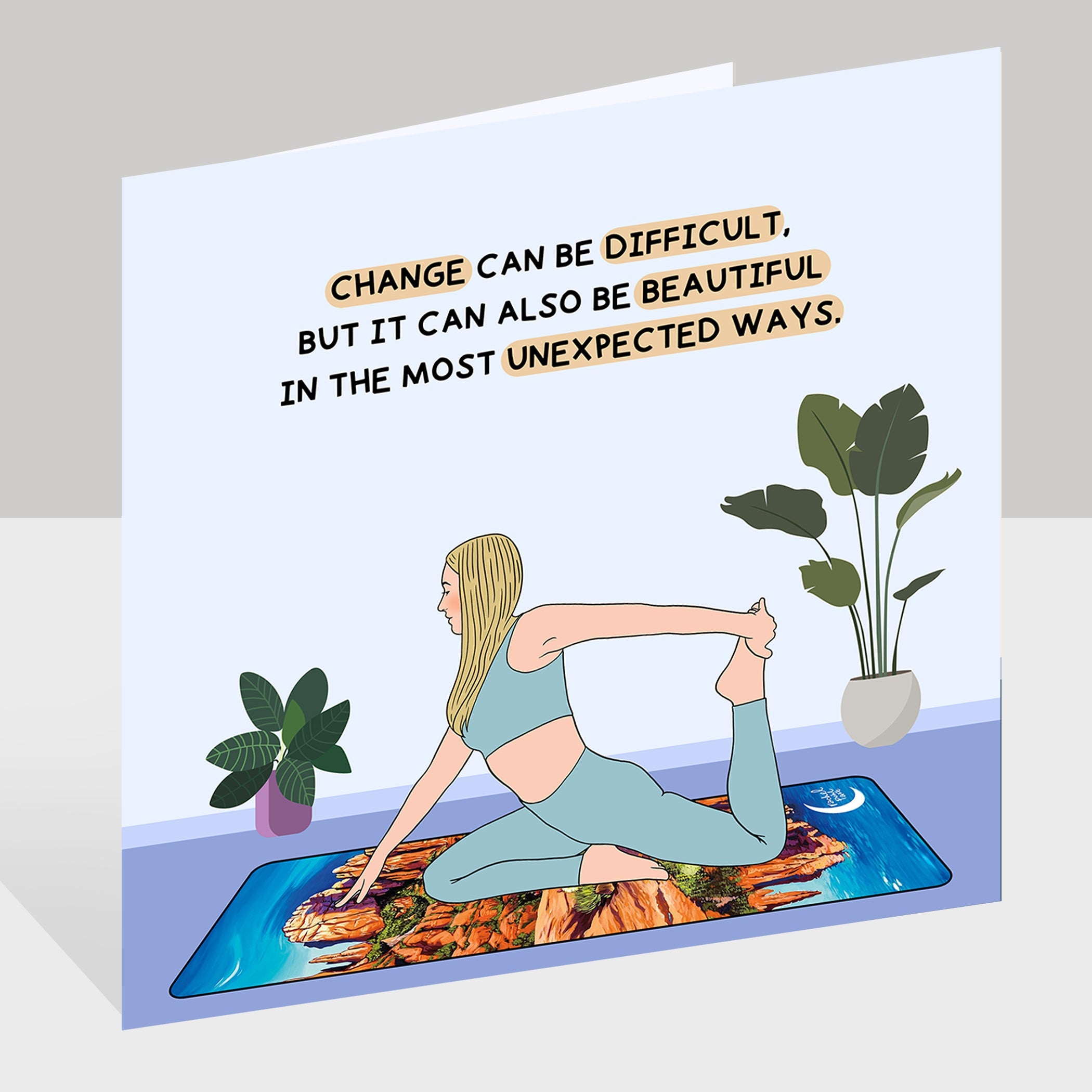 Change Can Be Difficult Doodle Card