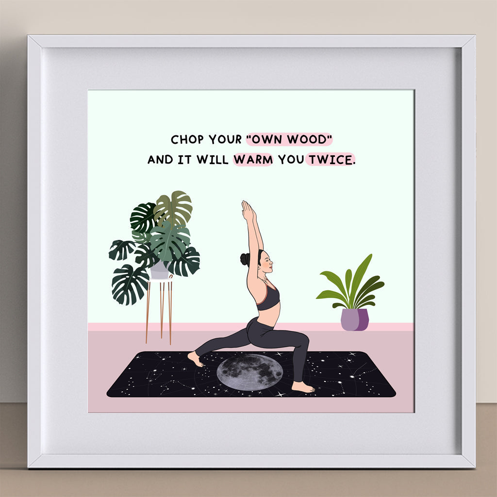 Chop Your Own Wood Doodle Card