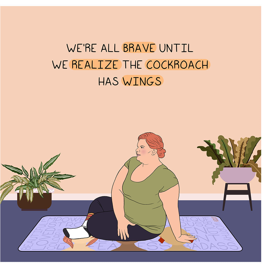 Cockroach Has Wings Doodle Card