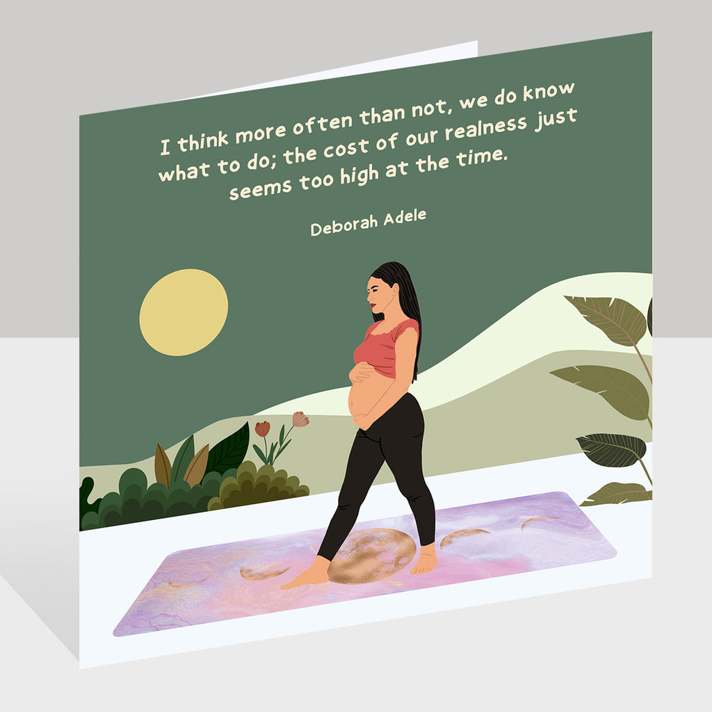 Cost Of Our Realness Doodle Card