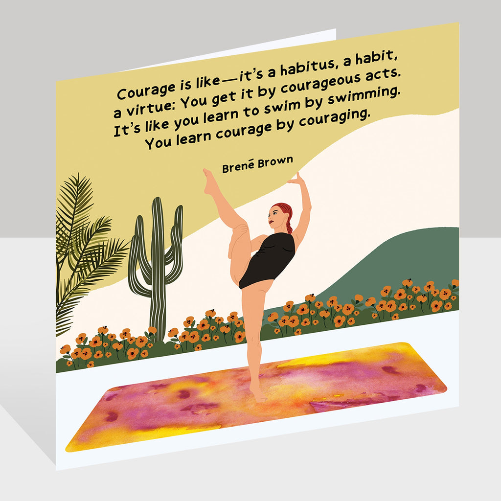 Courage Is Like Doodle Card