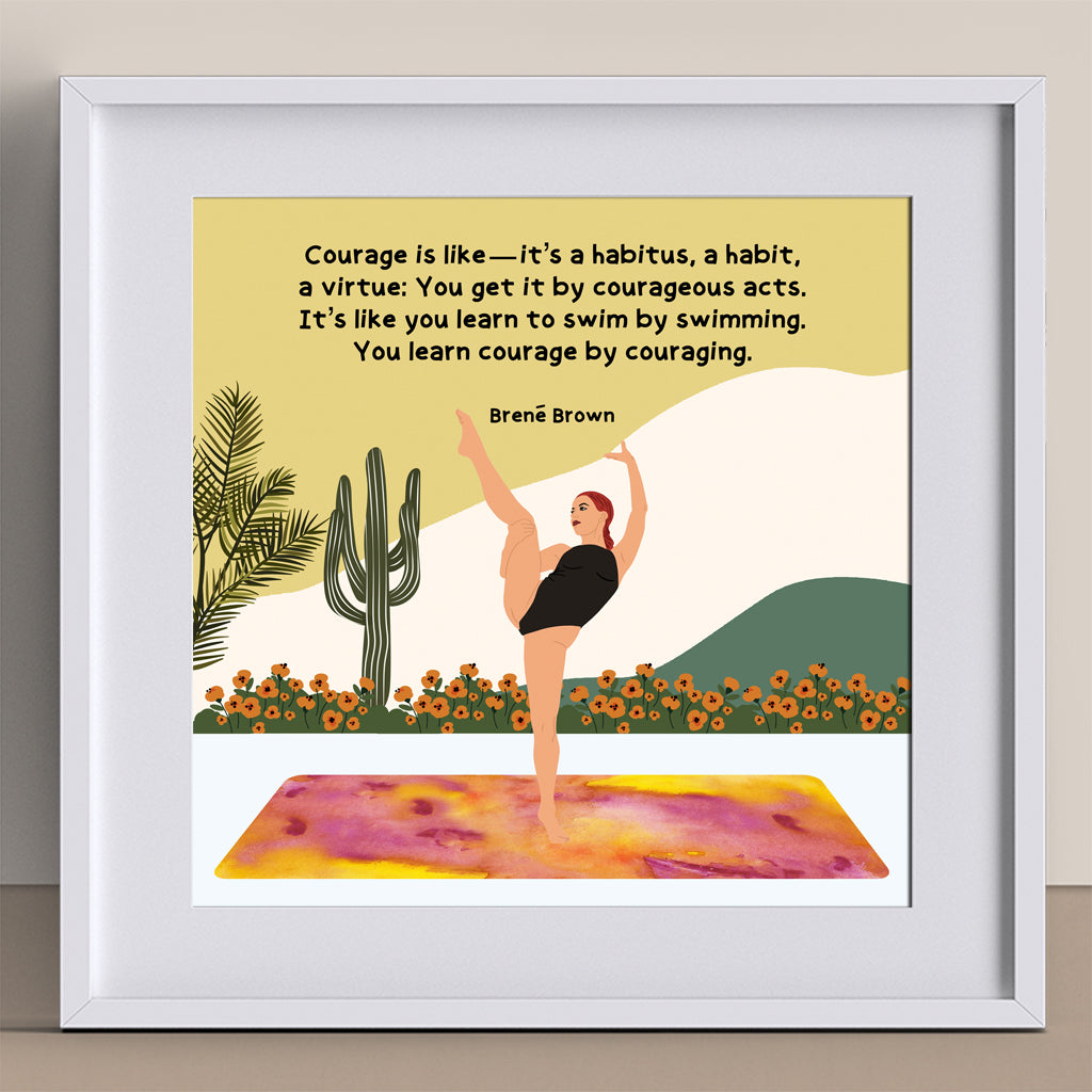 Courage Is Like Doodle Card