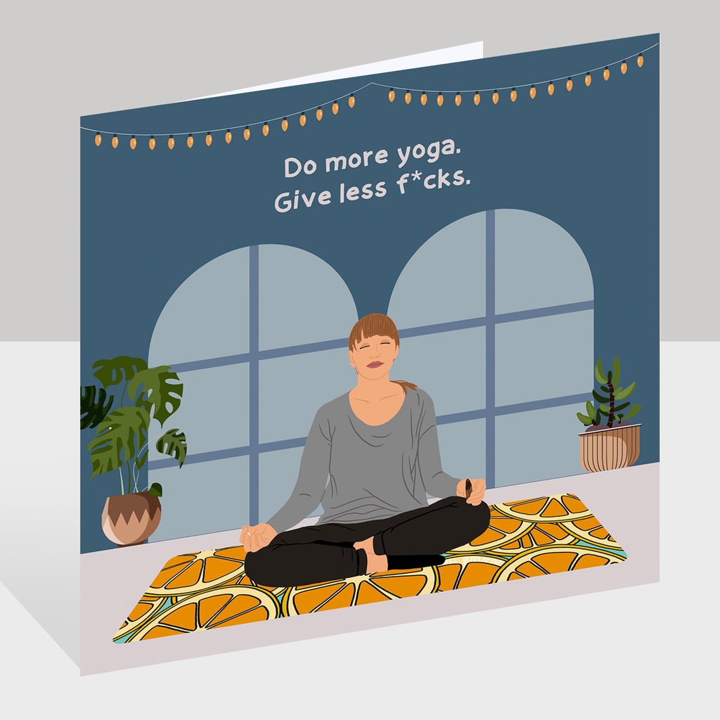 Do More Yoga Doodle Card