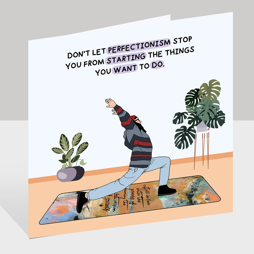 Don't Let Perfectionism Stop You Doodle Card
