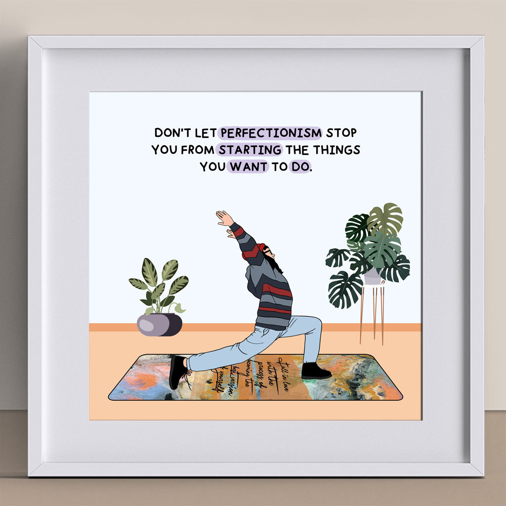 Don't Let Perfectionism Stop You Doodle Card
