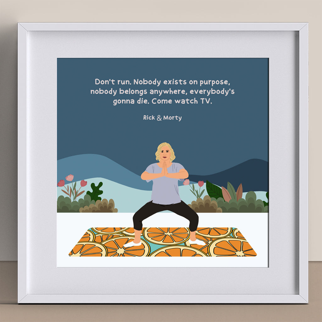 Don't Run Doodle Card