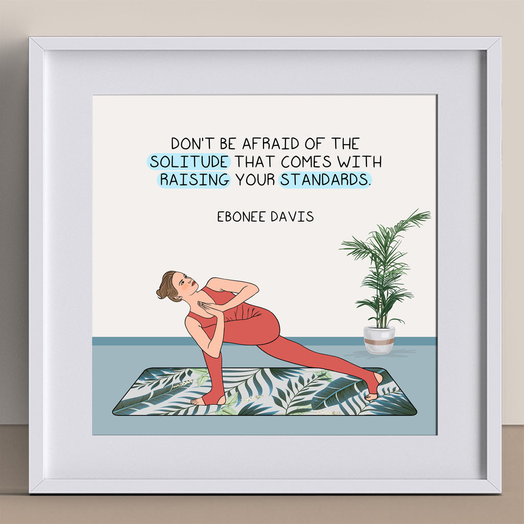 Don't be afraid of the solitude Doodle Card