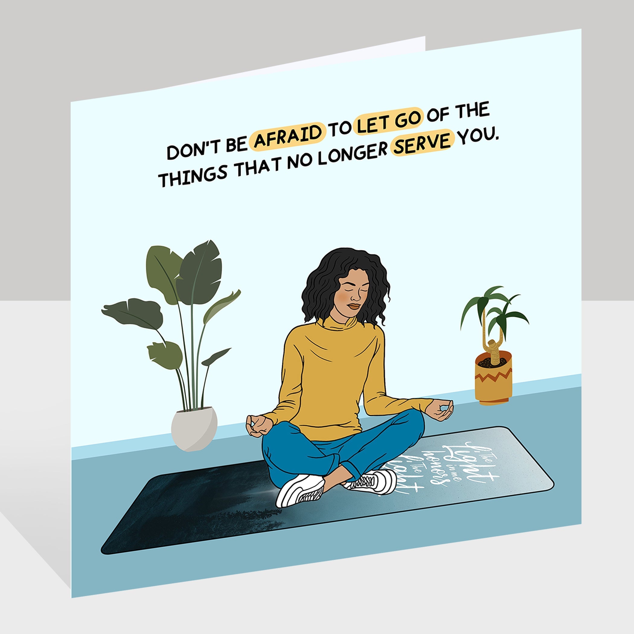 Don't Be Afraid To Say No Doodle Card