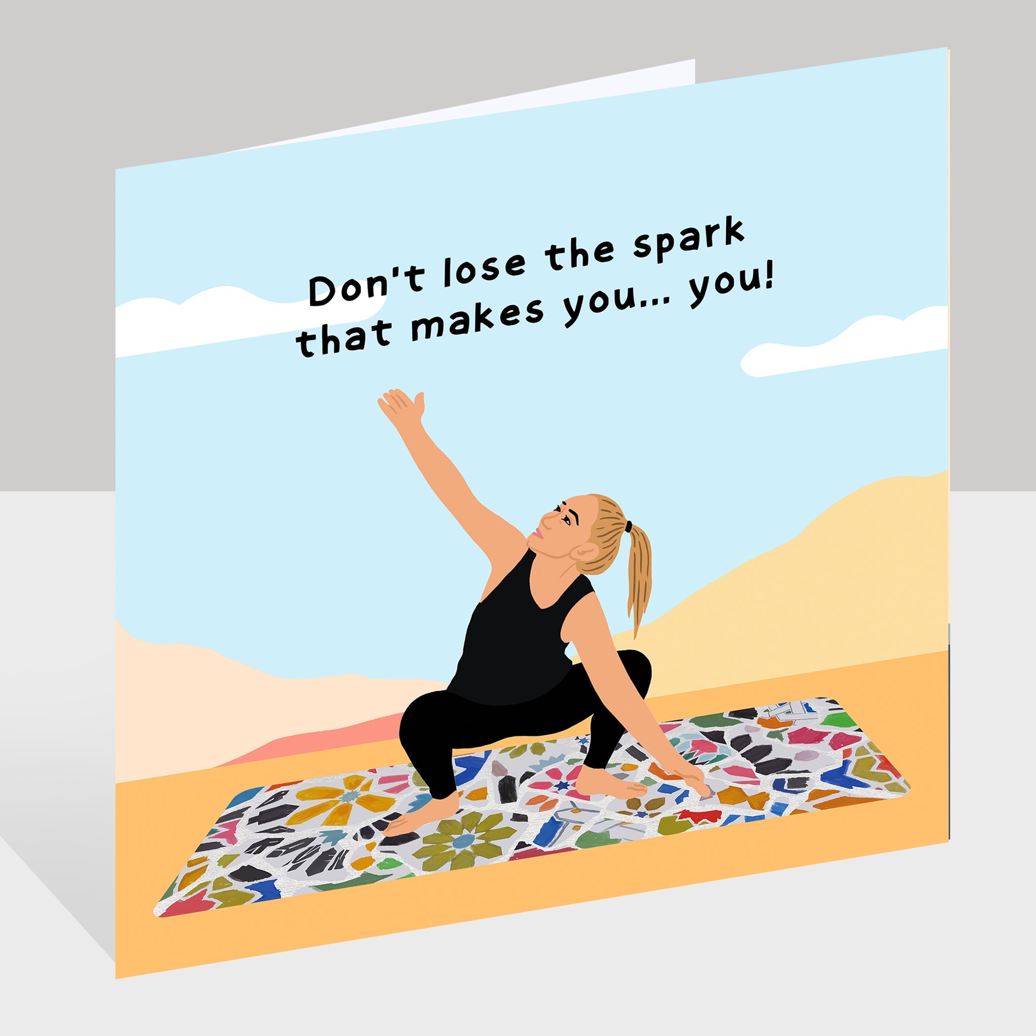 Don't lose the spark Doodle Card