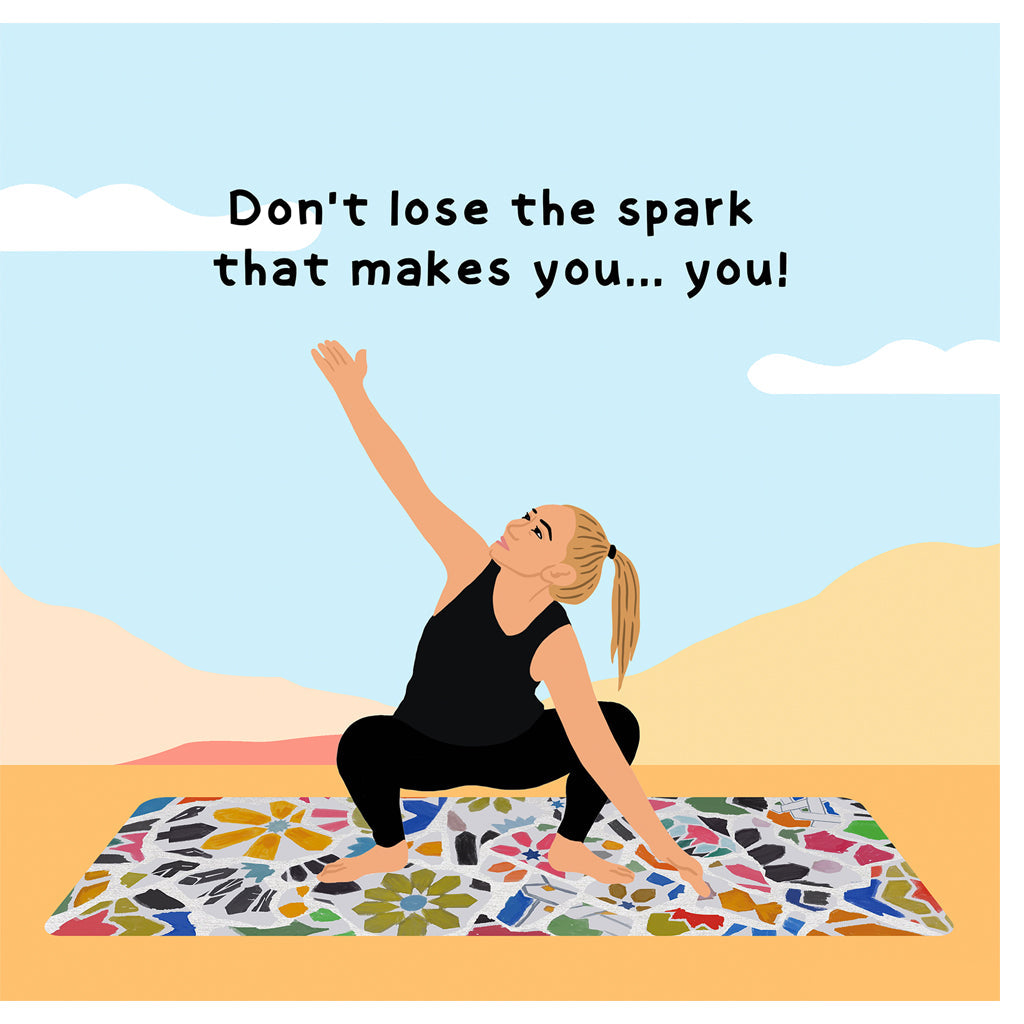 Don't lose the spark Doodle Card