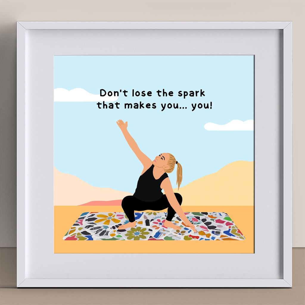 Don't lose the spark Doodle Card