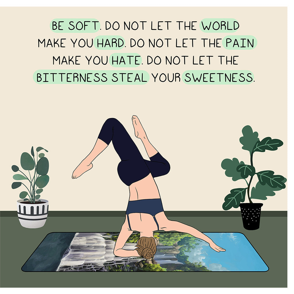 Do Not Let The World Make You Hard Doodle Card