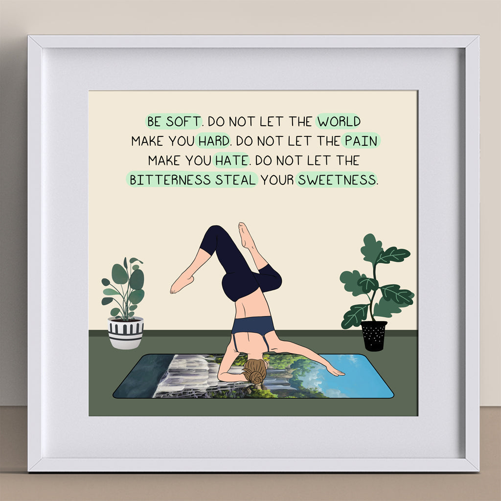 Do Not Let The World Make You Hard Doodle Card