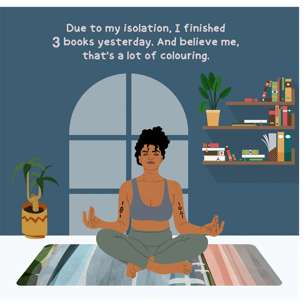 Due To My Isolation Doodle Card