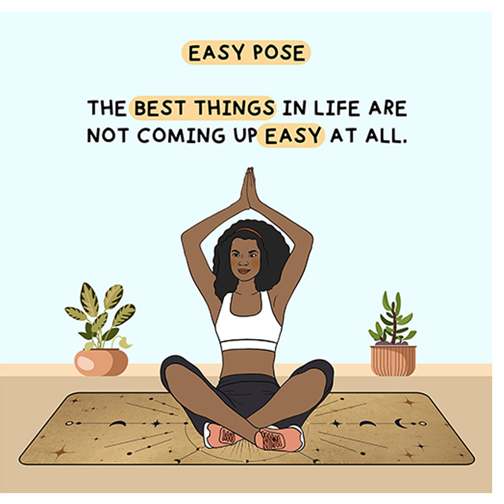 Easy pose Doodle Card