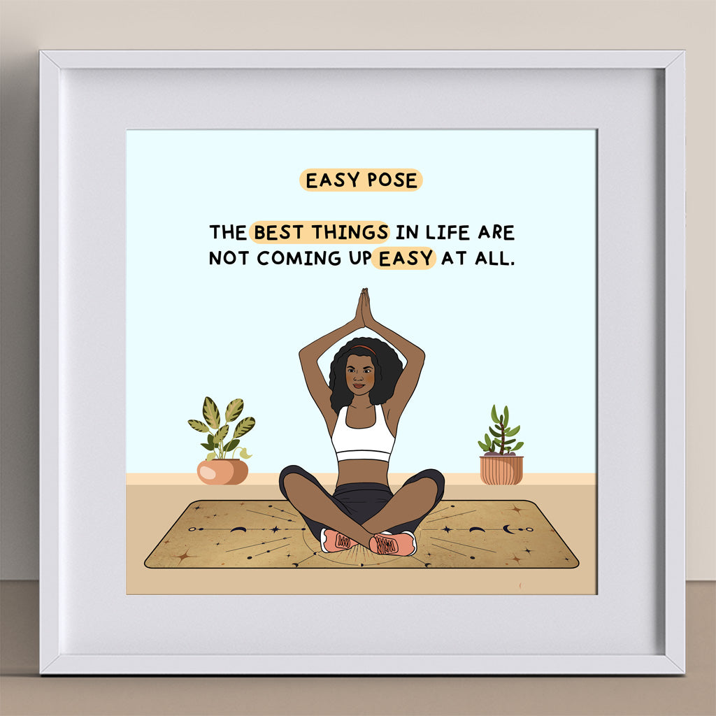 Easy pose Doodle Card
