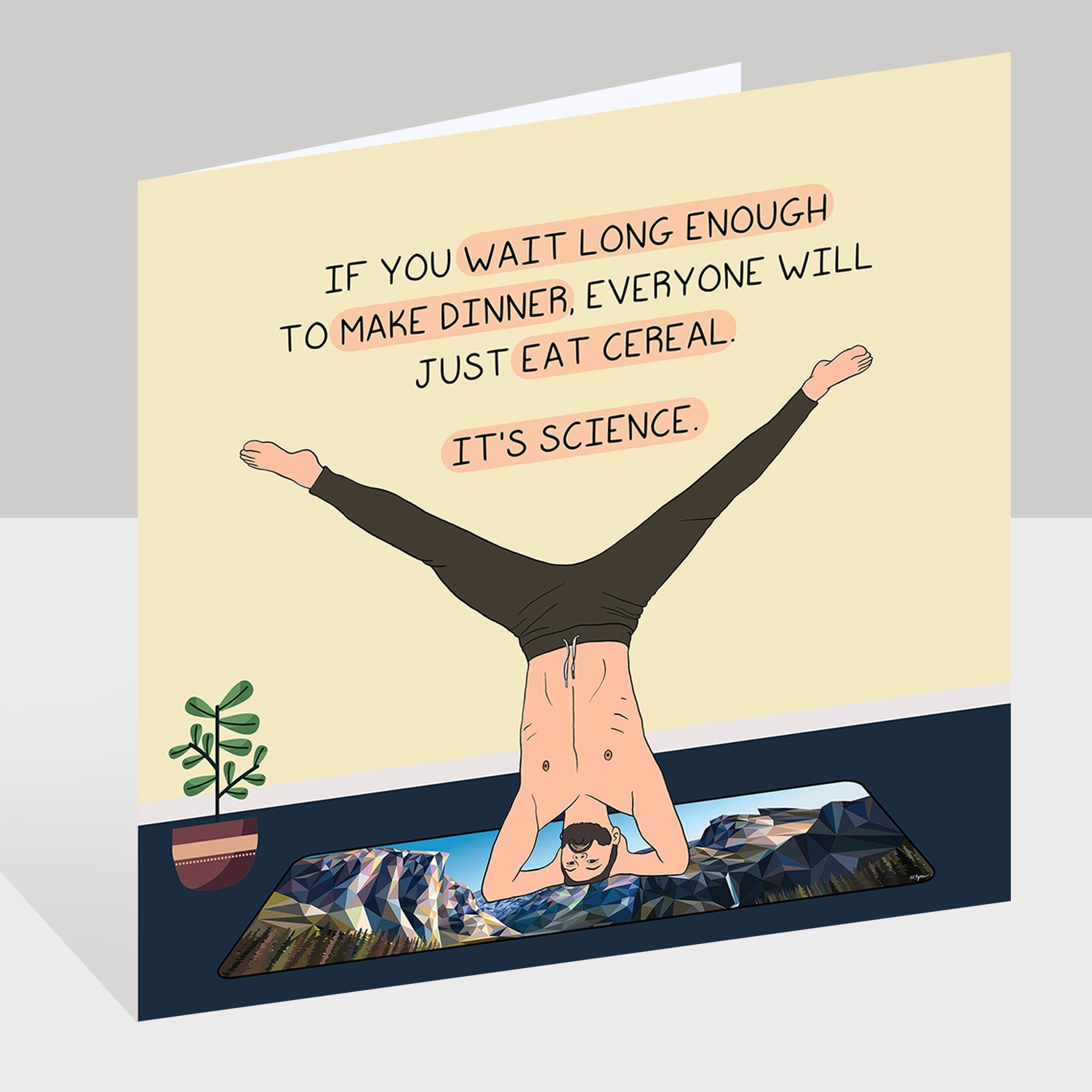 Eat Cereal Doodle Card