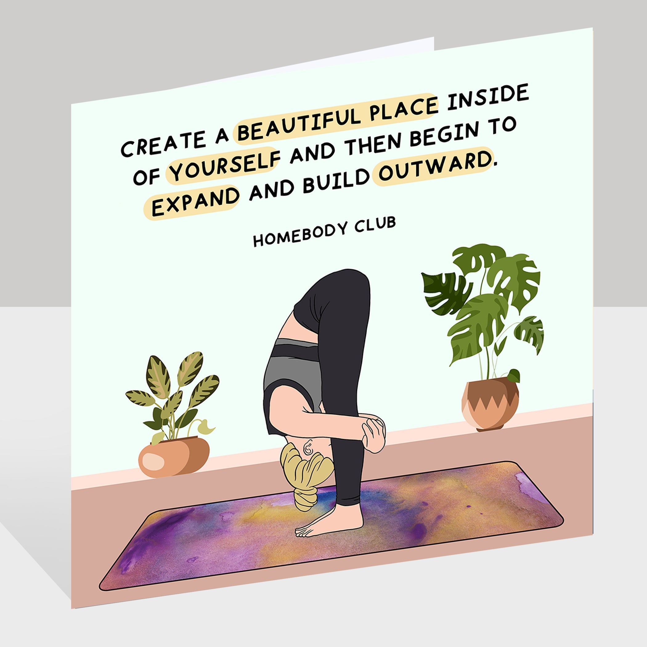 Expand And Build Outward Doodle Card